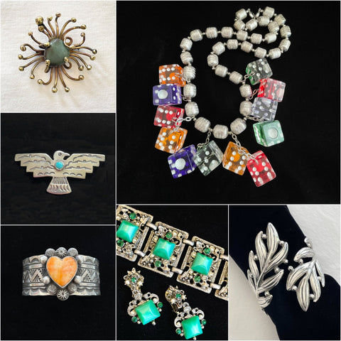 Vintage Native American, Mexican & Mid-Century jewelry 