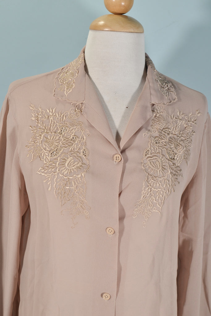 70s embroidered blouse period costume 