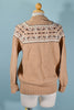 hand knit sweater back
