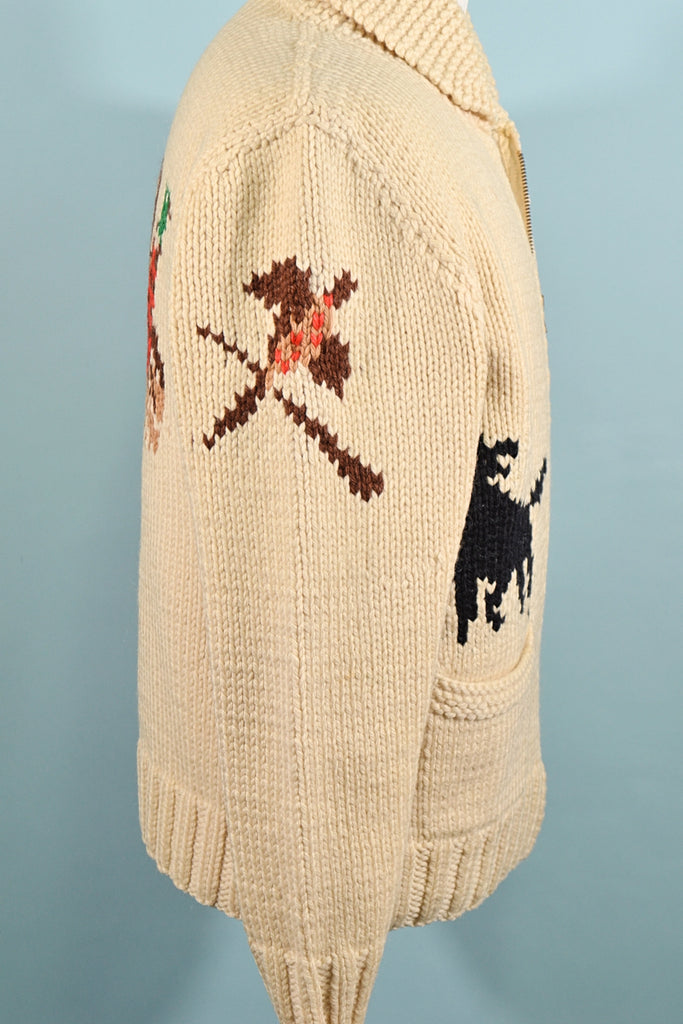 vintage novelty Cowichan sweater