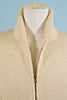 vintage Cowichan sweater zipper detail