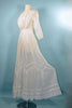 Edwardian white dress, lace details