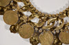 Signature and Faux coins at backside of necklace