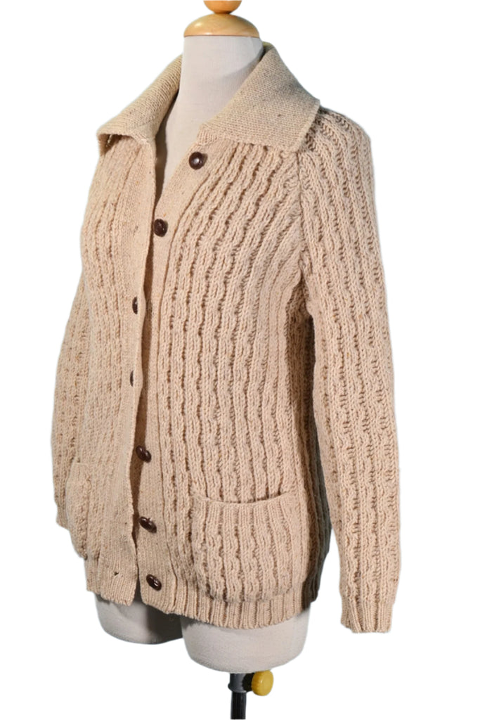 warm cozy hand knit vintage OOAK sweater