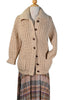 vintage womens cableknit handmade sweater