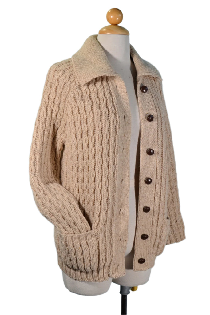 cozy handknit VTG 60s 70s sweater