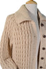 oatmeal color handknit 60s sweater