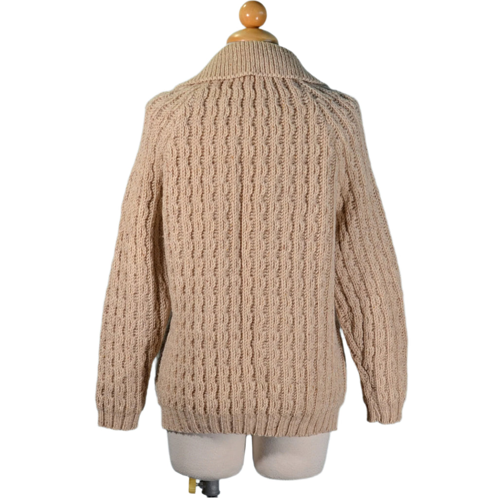 vintage handknit sweater back