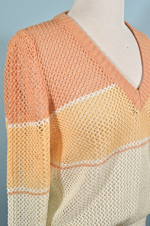 vintage 70s sweater detail