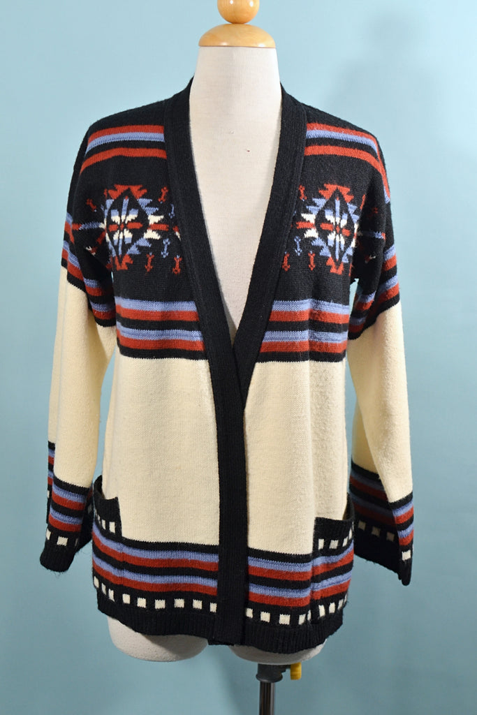 vintage Southwestern cardigan sweater
