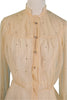 40s sheer blouse close up rhinestone details