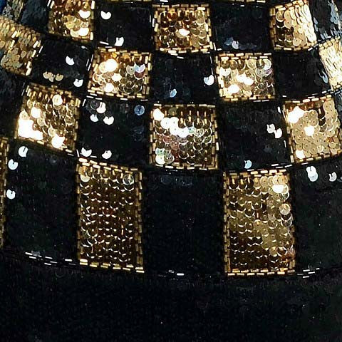 Black Gold Sequin Details